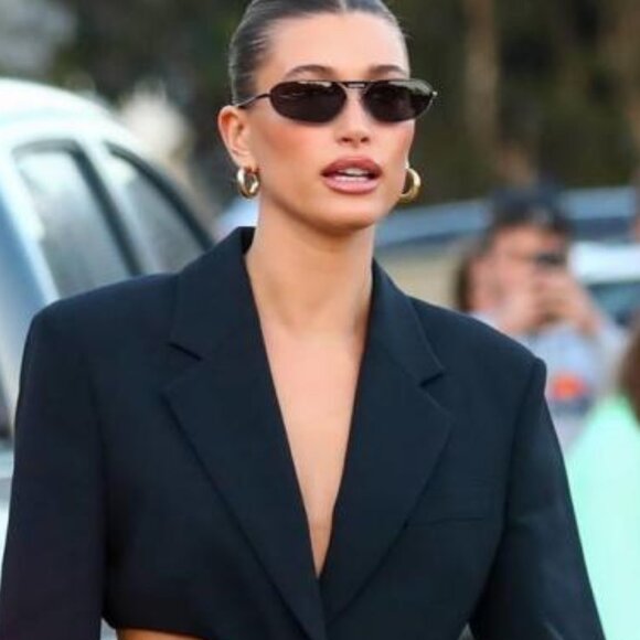 Balenciaga BB0245S 001 Geometric Sunglasses - Grey - Picture 1 of 11